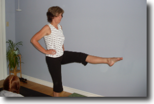 Karen Lawley in Utthita Hasta Padangusthasana